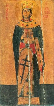 Святая великомученица Екатерина. Древняя икона из Синайского монастыря